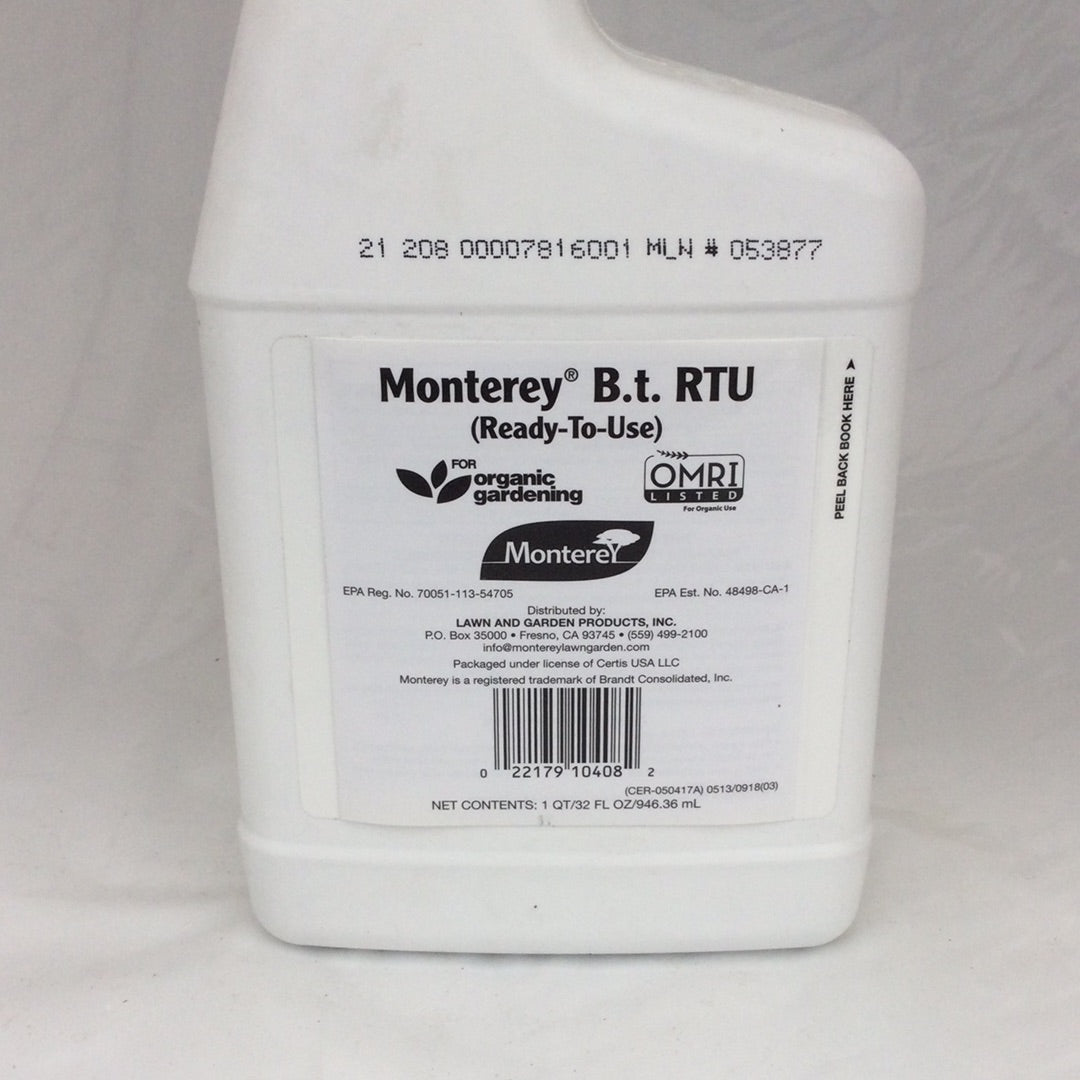 Monterey Bacillus Thuringiensis Insecticide